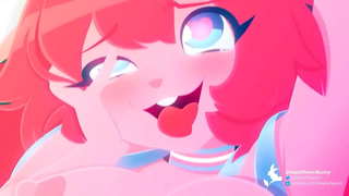 ���लनेवाली लड़की (कलाकार: dreamflowerbunny