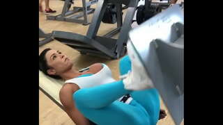 Gracy nagtrabaho sa gawas sa gym