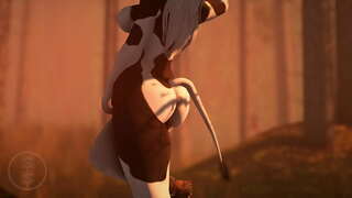 Big titted behi fucks cute orein