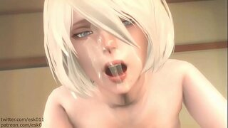 Eine andere yorha 2b Zusammenstellung Nier-Automaten nicht meine clips