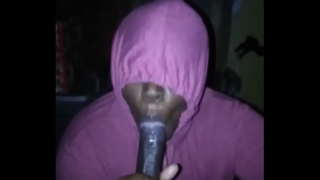 Ebony bbw slurps cum no bbc draugs